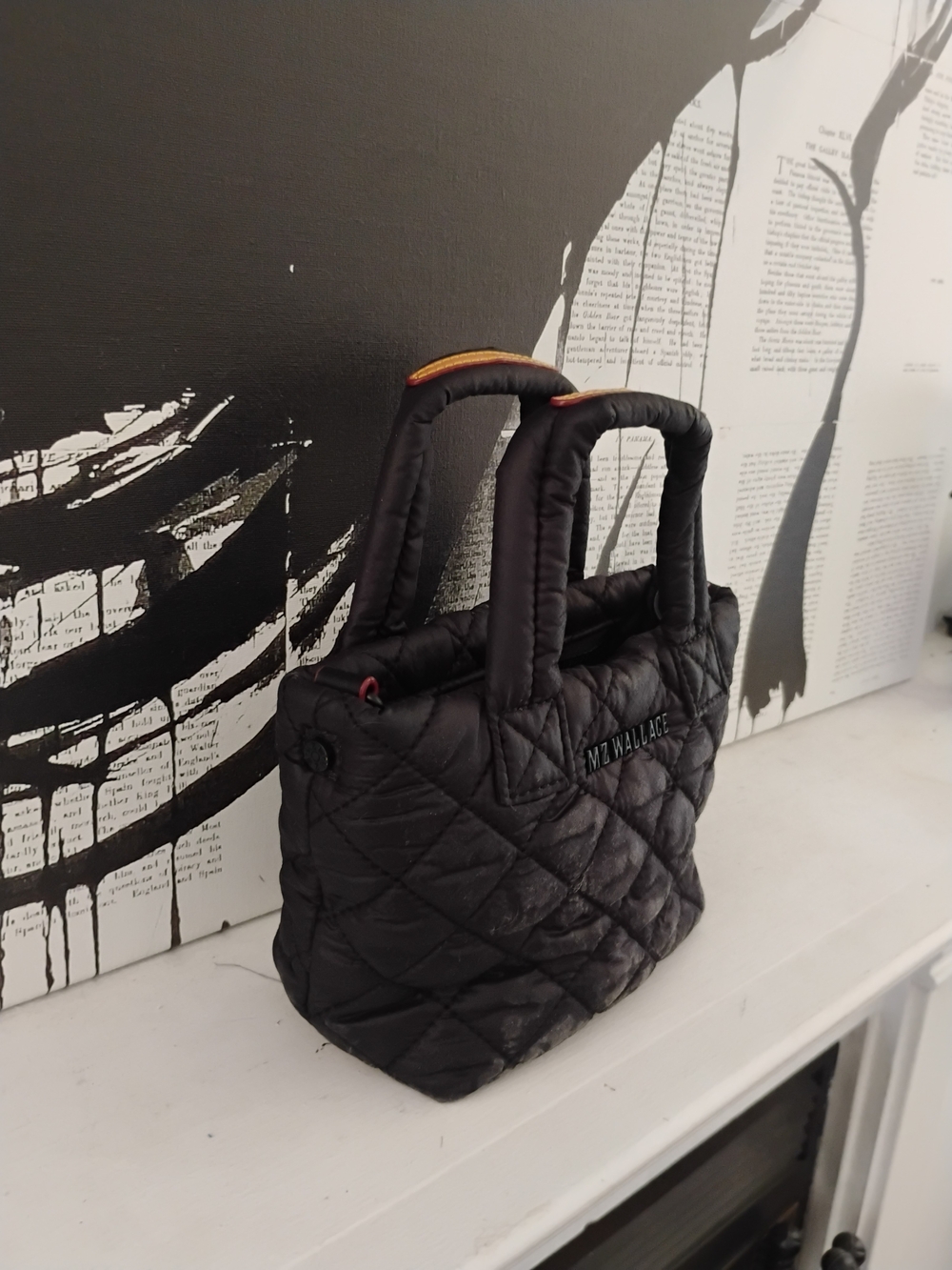 MZ Wallace Quilted Mini Tote Bag in Black